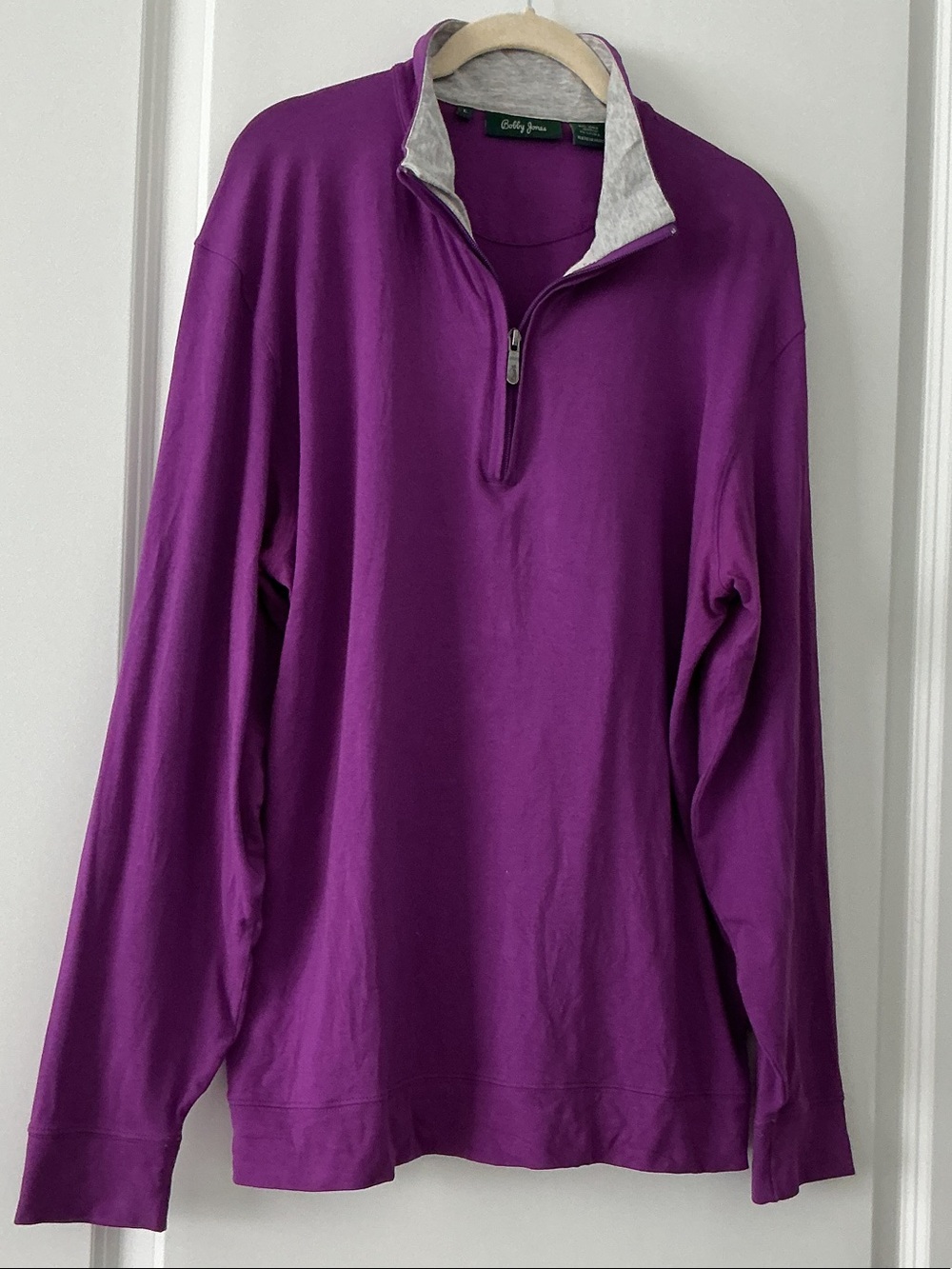 Bobby Jones Purple Quarter-Zip Pullover